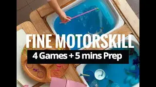 4 Activities  and 5 minutes Prep Hand Eye Coordination, Fine Motor Skills & In Toddlers & Kids