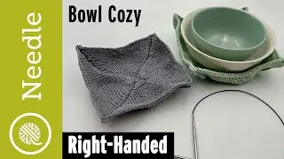 Knit Bowl Cozy tutorial | Microwavable knit for hot dishes