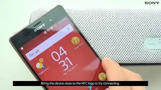 SRS-XB31 | Connecting to Bluetooth (via NFC)