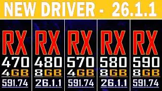 RX 470 vs RX 480 vs RX 570 vs RX 580 vs RX 590 || NEW DRIVER - 26.1.1 || PC GAMES TEST ||