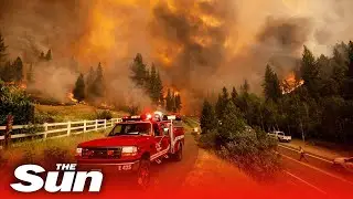 US Bootleg fire burns area the size of LA city as experts warn of fire tornadoes