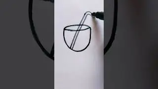 Coconut water very easy drawing| #art #drawing #easydrawing #artits #drawingtutorial #shorts