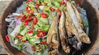 ENSAYLADANG MAY GATA AT TUYO | PAGKAING BUKID | OUTDOOR COOKING |Team AgustinTV