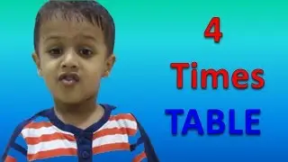 Table of 4 to 100 by 5 Year Old Kid - Skip Counting By 4 - ABC Tube TV