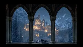 ❄️ Medieval Castle Window – Fantasy Winter Ambience for Reading, Study & Deep Relaxation