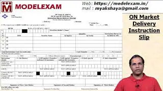 Delivery Instruction Slip - DP ID - Client ID - Transfer of Securities