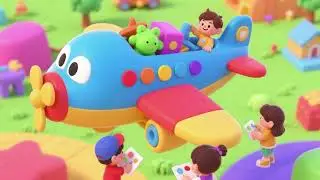 Learn Colors with Toy Cargo Plane ✈️🌈 | Color Song for Kids | Nursery Rhymes