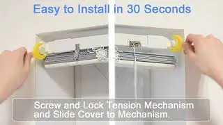 Lazblinds Custom Size No Tools No Drill Mini Blinds