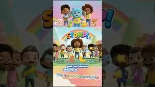 [1 Minute Loop] Stomp Your Feet | Toddler + Kids Songs | Super Simple Songs | The Happy Harmony Kids