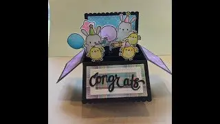 Scalloped Box Pop Up Graduation Card