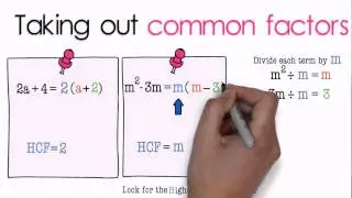 Factorising polynomials Part 1 Common factors