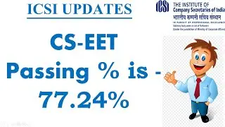 Company Secretary Executive Entrance Test (CSEET) Result 2020 | CSEET passing percentage
