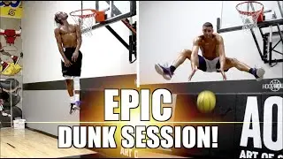 EPIC Slam Dunk Session w/ Mikey Williams! INSANE dunks!