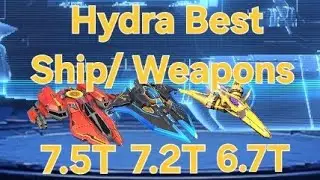 Destroyer 7.5T/ Phantom 7.2T/ Conqueror 6.7T Hydra Ship/ Weapons Test Comparisons Wing Fighter 