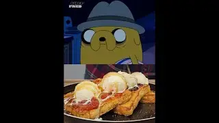 Jake's Frantic French Toast Or Adorabat's Omelette Overload!🤤 #jake #adventuretime #maomao #eggs