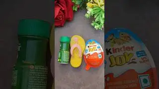 Yellow fennel & candy in Kinderjoy Box #shorts #candy #fennel