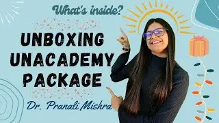 Unboxing Unacademy Package | Trophy | Dr. Pranali Mishra