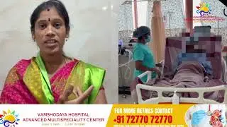 A life saved from the brink by timely care and teamwork at Vamshodaya Hospital....!