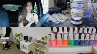 Favorite Nail Supplies, Organizing My Salon | Vlog