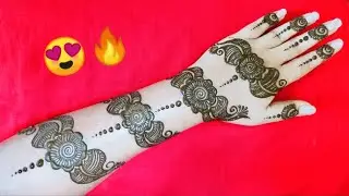 ELEGANT BANGLE / BELT STYLE HENNA MEHNDI DESIGN || Round चूड़ी कंगन स्टाइल मेहँदी डिज़ाइन