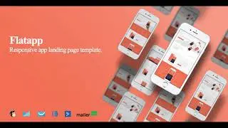 FlatApp Responsive App Landing Page Template | Themeforest Website Templates and Themes