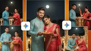 Trending Karwa Chauth Photo Editing | Google Gemini Karwa Chauth Photo Edit |AI Couple Photo Editing