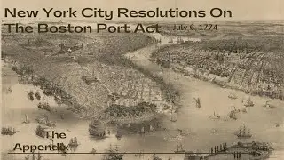New York City Resolutions on the Boston Port Act July 6, 1774