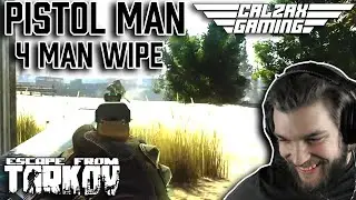 Pistol Pilot Calzax Ejects 4 Gamers from the Aircraft in Escape From Tarkov on Customs!
