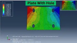Analyzing a 2D Plate with a Hole in Abaqus CAE 🛠️🔍 Step-by-Step Tutorial
