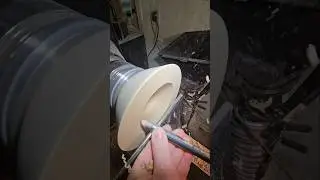 Utilitarian poplar bowl #woodturning #satisfying #woodworking #explore #shorts #shortsvideo