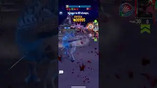 My Emperor Mortem Rex&rsquo;s Critical Hit damage!!! 30995 Damage From Cloak of Rage #shorts- JWA