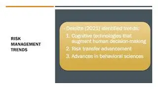 RISK MANAGEMENT in food industry