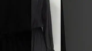 Midi Dress Korean Style Sifon Polos | Tunik Sifon Hitam Polos