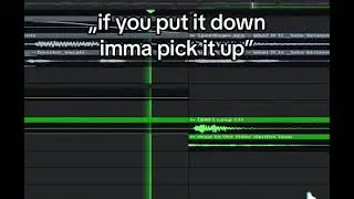 ,,if you put it down imma pick it up&rdquo;