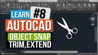 Trim || Extend || Object Snap || Autocad Tutorial In Hindi