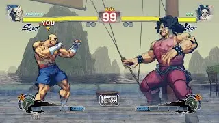 Sagat vs Hugo (Hardest) Street Fighter 4.| Epic Battle
