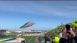 Frecce Tricolori a Misano - MotoGP Emilia Romagna, ultima gara in Italia di Valentino Rossi + inno