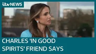 King Charles in 'good spirits' on coronation eve, friend Queen Rania of Jordan says | ITV News
