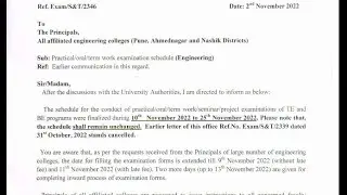 SPPU Practical,Oral Exam Update | SPPU | Pune University |