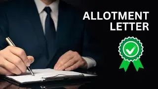 How do I get an allotment letter? Why it is important? #realestate #investment
