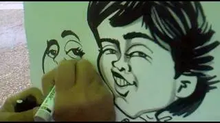Caricatura de Javier y Franli
