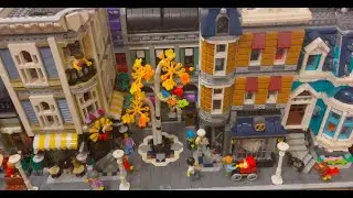 LEGO 10255 Assembly Square Modular with a 10270 Birch Tree Instead of the Fountain! (Modification)
