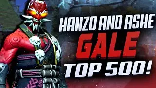 GALE TOP 500 HANZO AND ASHE GAMEPLAY! [ OVERWATCH SEASON 24 ]