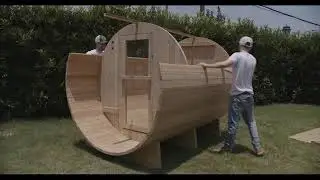 Real Shot of the sauna factory! -Experience the magic of sauna assembly first hand!#sauna#healthy
