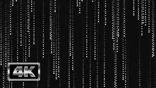 Falling Grey Pixels - 1 Hour Matrix Effect TV Screensaver and Live Wallpaper 4K