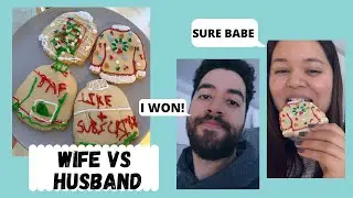 COOKIE DECORATING CHALLENGE | WIFE VS HUSBAND