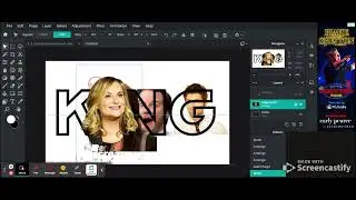 Pixlr.com/E using Selection Tool and Eraser inside Text