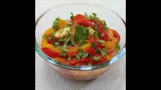 Gemengde Puntpaprika Salade | Paprika Salade Voor Gewichtsverlies | Makkelijk Salade Recept