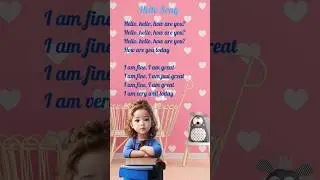 hello song with kids talk English #rhymes #kidssong #viral