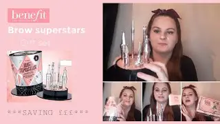 Benefit BROW SUPERSTARS (2019 gift set)| Unboxing| first impressions| review